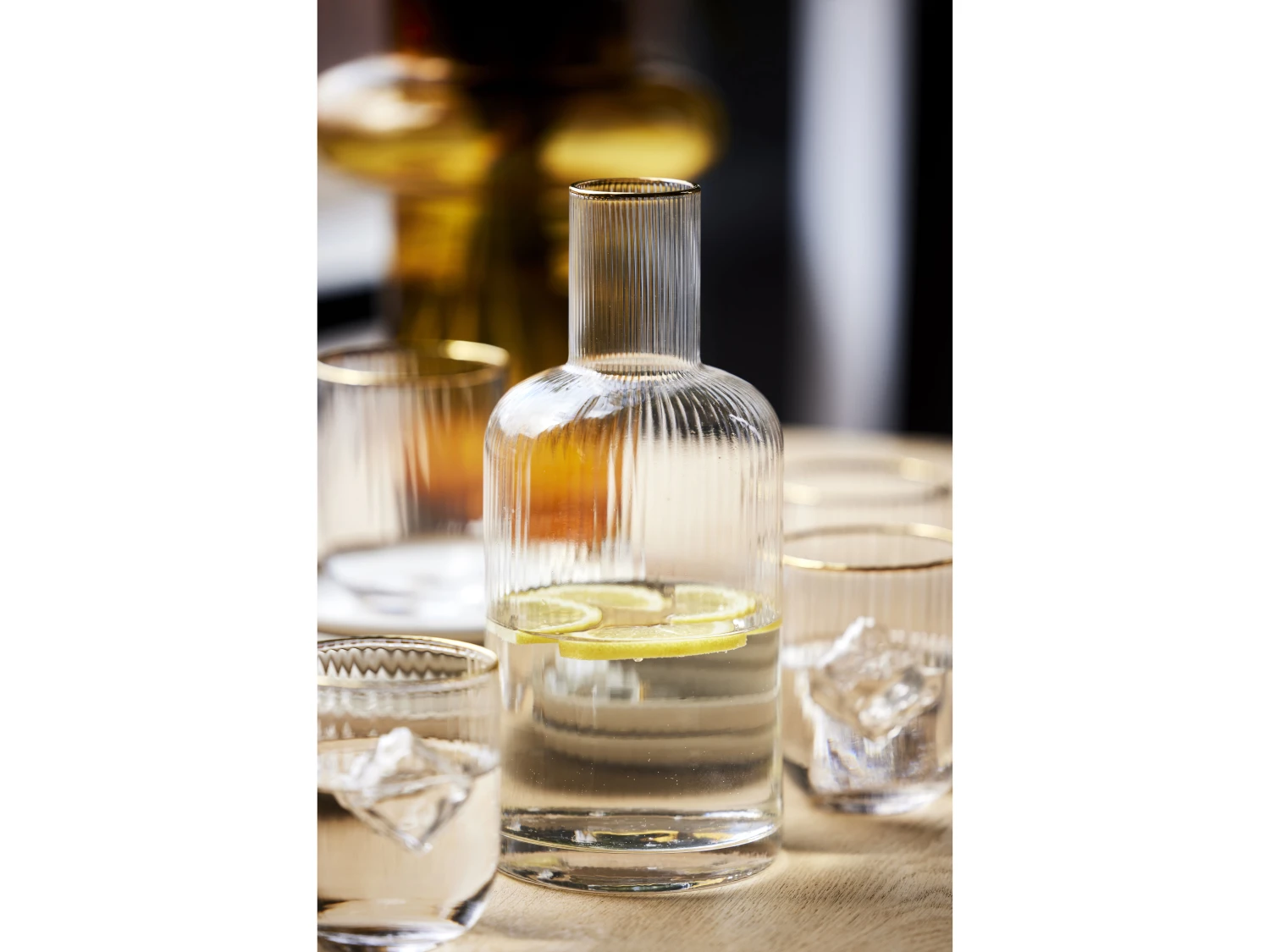 Lyngby Glas Palermo Gold Karaffe 5 Lyngby Glas Palermo Gold Karaffe – Bild 3