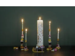 Zuckerwagen Kerzenhalter F/Blockkerzen 14 Zuckerwagen Kerzenhalter F/Blockkerzen -Heim Schmücken 15705 env 3 high