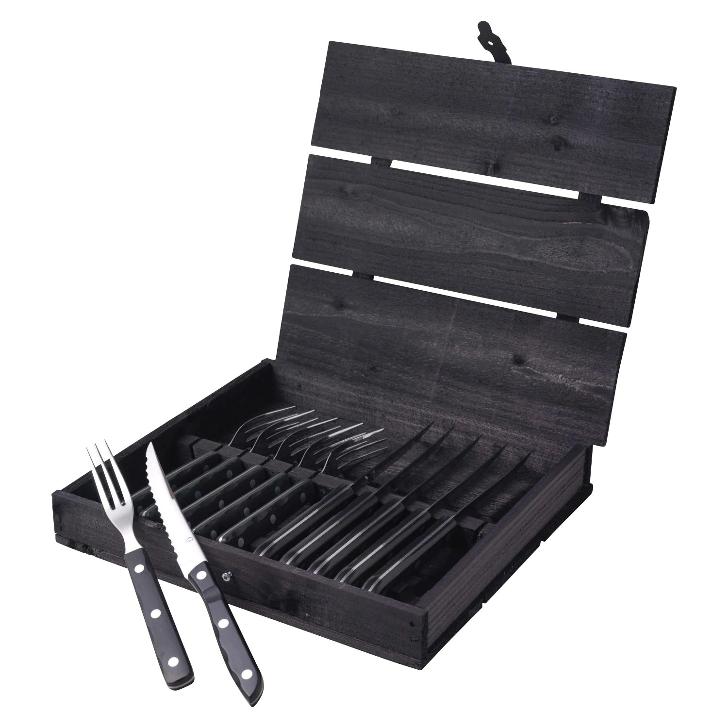 Gense Old Farmer Black Steak Besteck 12 Teile 3 Gense Old Farmer Black Steak Besteck 12 Teile