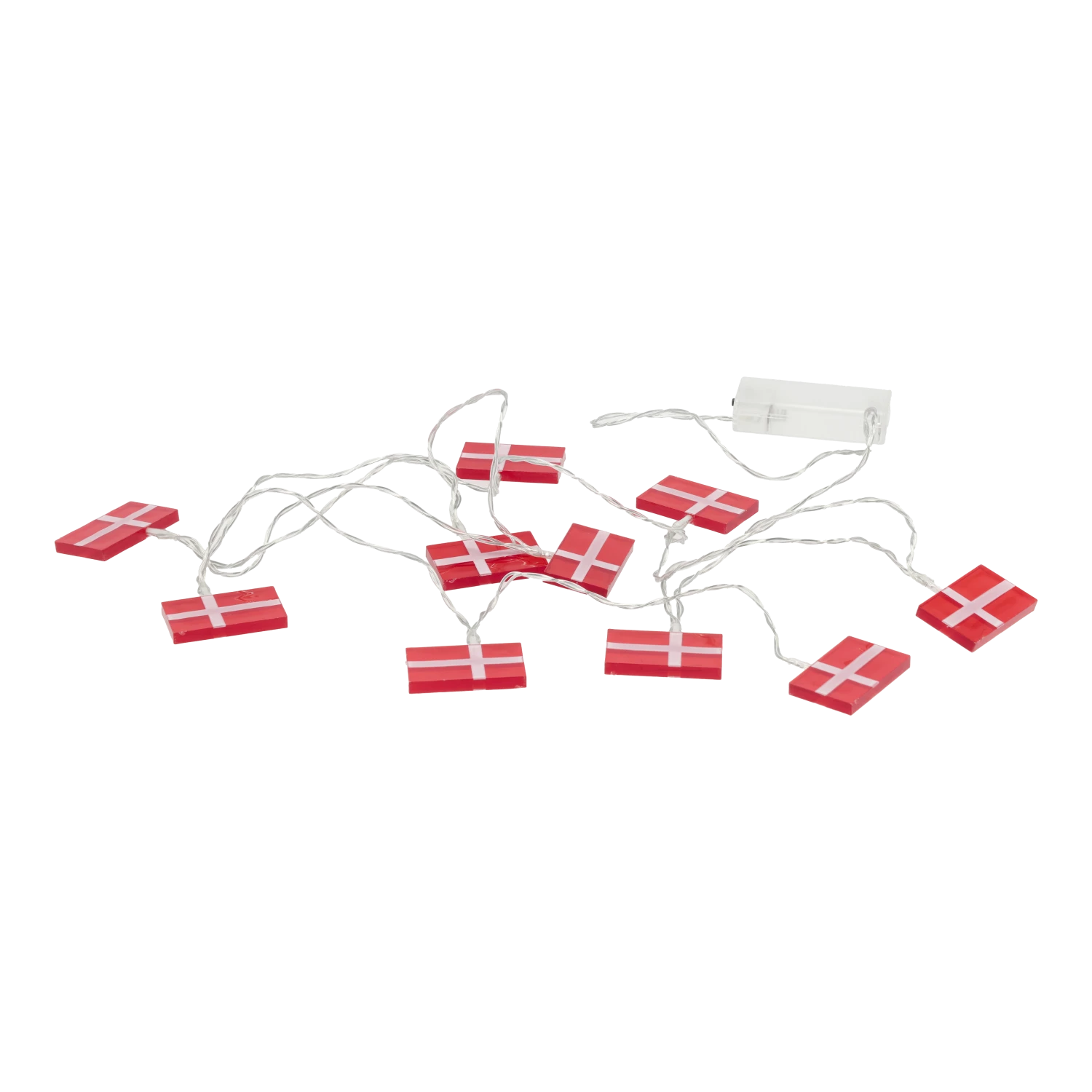 LED-kette Dänischen Flaggen 3 LED-kette Dänischen Flaggen