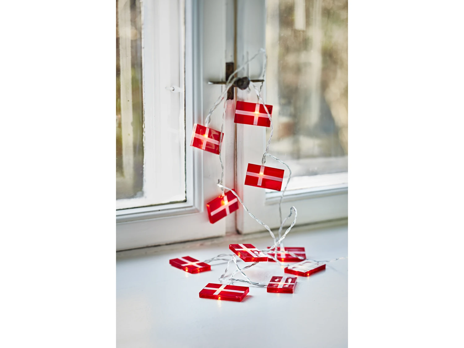 LED-kette Dänischen Flaggen 6 LED-kette Dänischen Flaggen – Bild 4