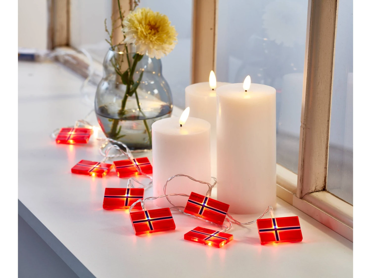 LED-kette Norwegischen Flaggen 5 LED-kette Norwegischen Flaggen – Bild 3