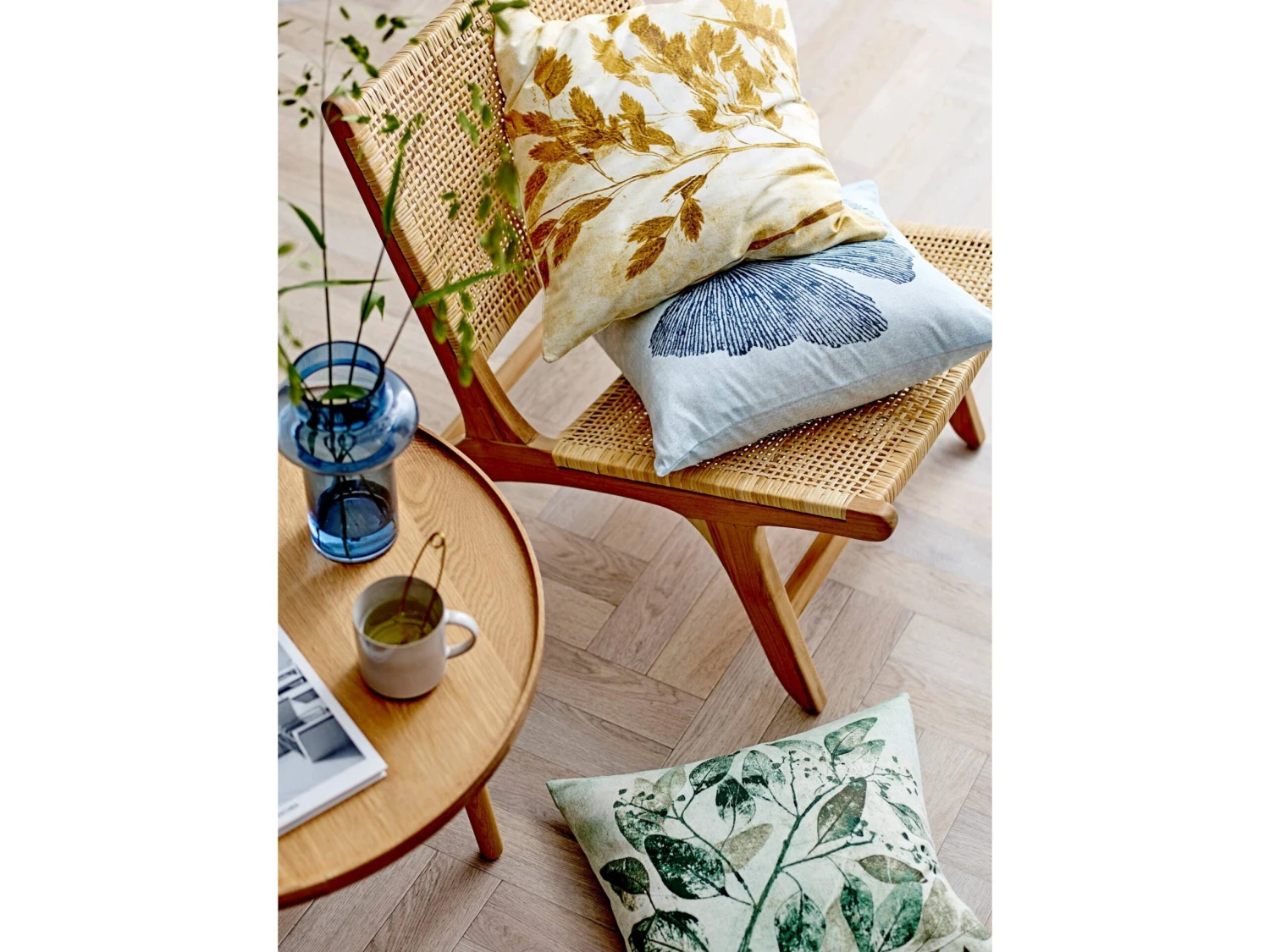 Ginkgo Kissenbezug 4 Ginkgo Kissenbezug – Bild 2