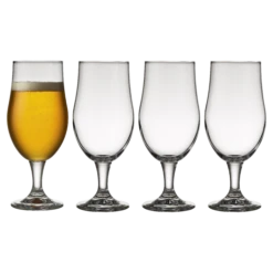 Lyngby Glas Juvel Bierglas 4 Stck.